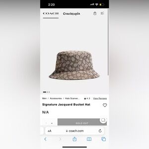Coach women bucket hat
